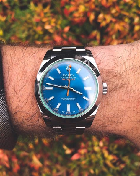 rolex milgauss z blue review